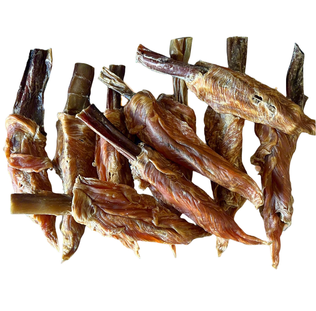 10 chicken & beef pup pops on a white background