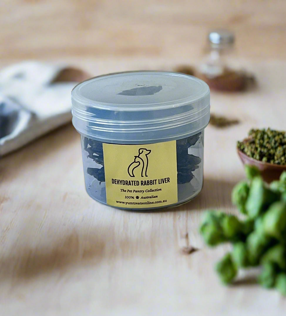 Dehydrated Rabbit Liver - The Pet Pantry Collection - Yum Dog Treats Online