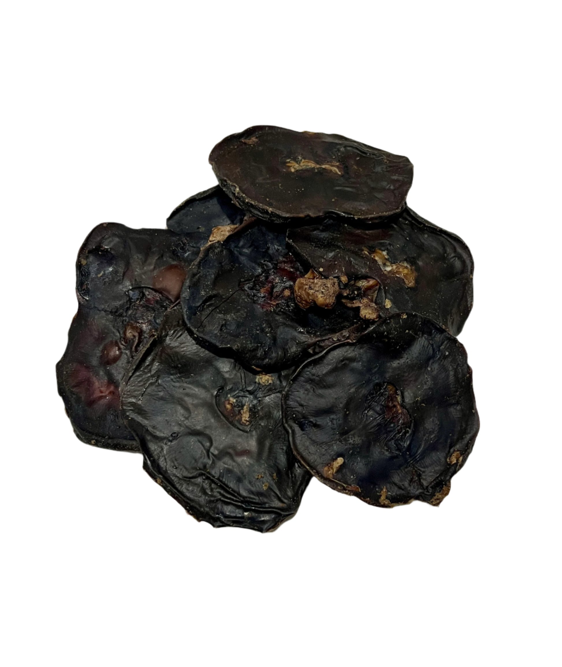 kangaroo kidney slices on a white background