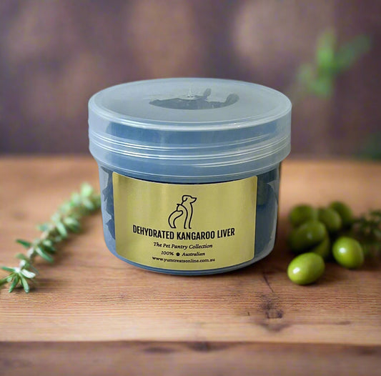 Dehydrated Kangaroo Liver - The Pet Pantry Collection - Yum Dog Treats Online