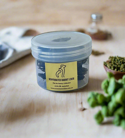 Dehydrated Rabbit Liver - The Pet Pantry Collection - Yum Dog Treats Online